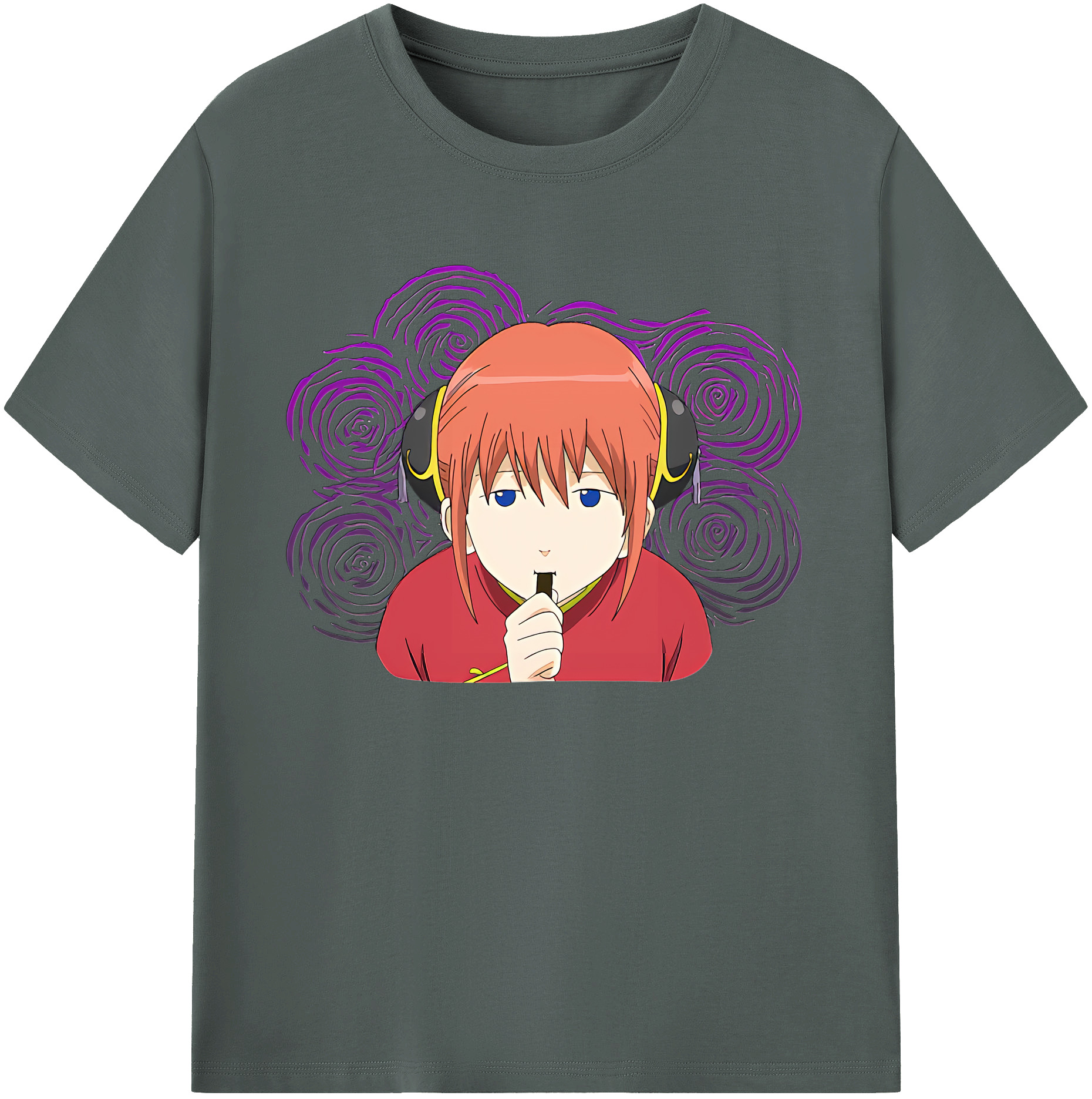 （画像用） ぎんたま 坂田銀時（さかたぎんとき） 神楽 志村新八（しむら しんぱち） GINTAMA Sakata Gintoki Kagura Shimura Shinpachi 綿100％ メンズ半袖Tシャツ｜肌触りやわらか＆通気性